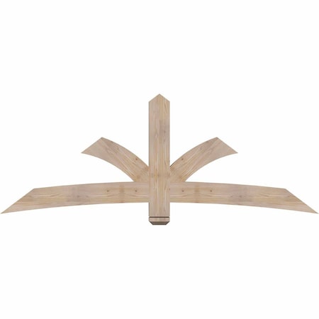 Ekena Millwork Davenport Smooth Timber Gable Bracket, Douglas Fir, 84"W x 31"H x 3 1/2"D x 5 1/2"F, 9/12 Pitch GBW084X31X0406DAV00SDF